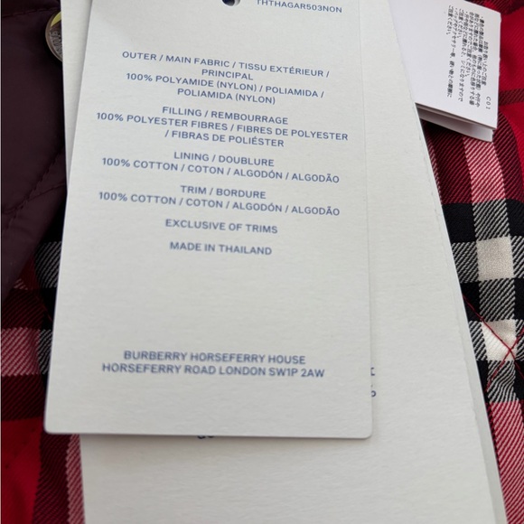 Burberry - Burberry Dorset Quilted Jacket Size Medium Color: Rubus - Picture 12 of 12